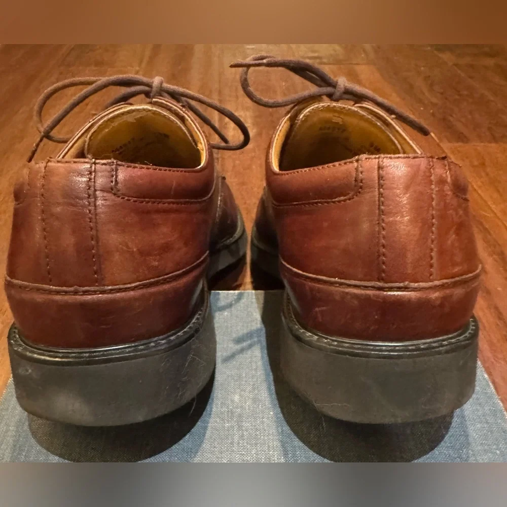 Rockport Leather Oxford Comfort Shoes Brown Lace Up Men’s 9M